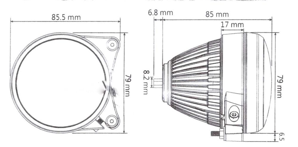 Hawkeye LED Hauptscheinwerfer Fernlicht