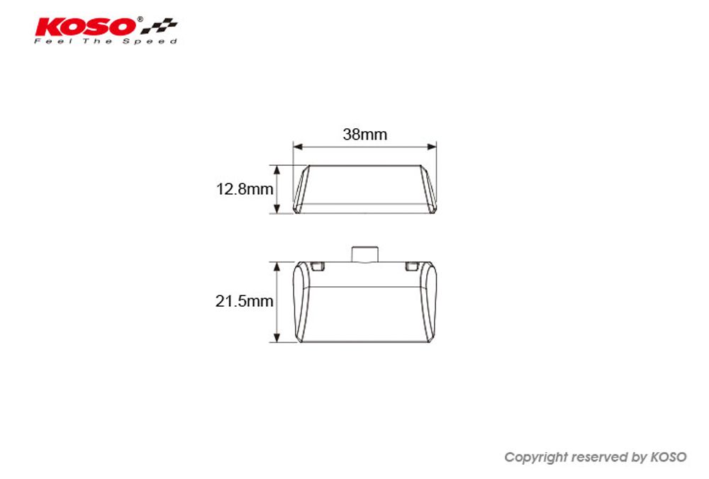 KOSO GL-04 LED-Kennzeichenleuchte E-geprüft