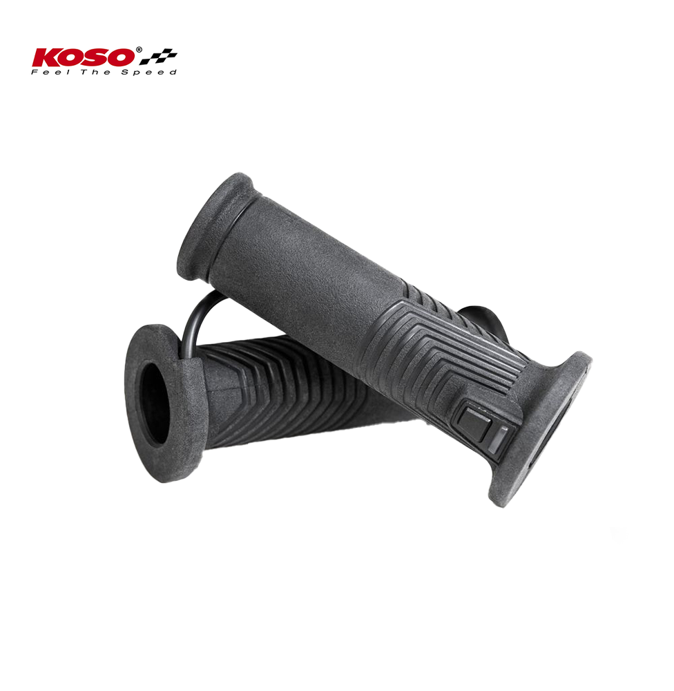 HG -17 Heizgriffe 1" Zoll (25.4mm) + 1 1/8 Zoll (28.5 mm) L=130mm (HG-17 mit integriertem Schalter) - schwarz