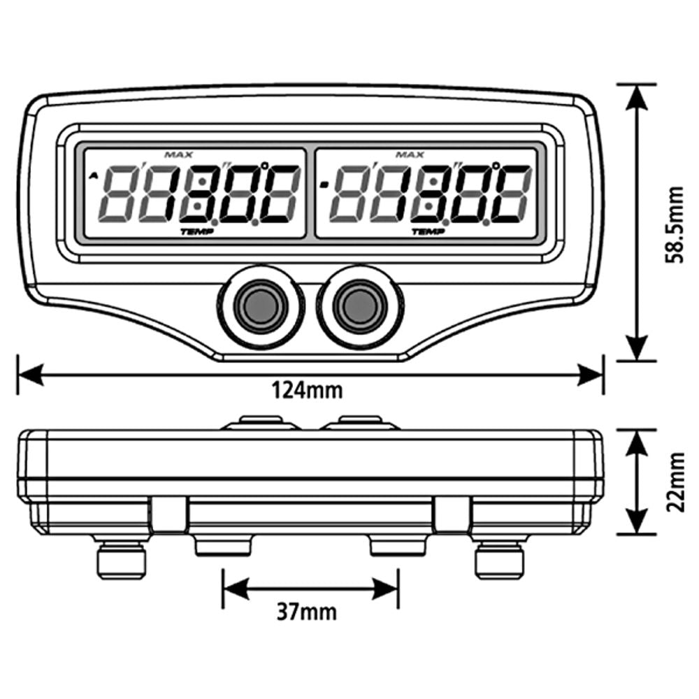 Instructions Dual EGT exhaust gas temperature meter