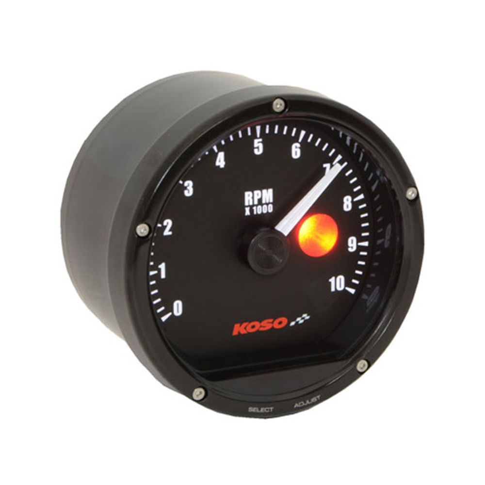 Instructions D75 tachometer with black dial and black surface 10000 rpm (with p