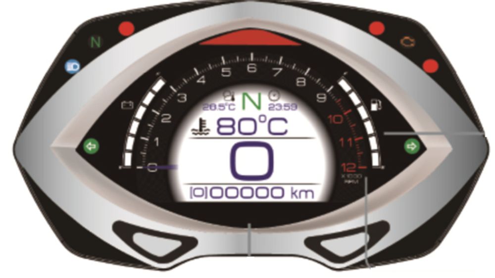 Instructions for Koso RXF - fully equipped cockpit with TFT technology speedometer, tachometer,