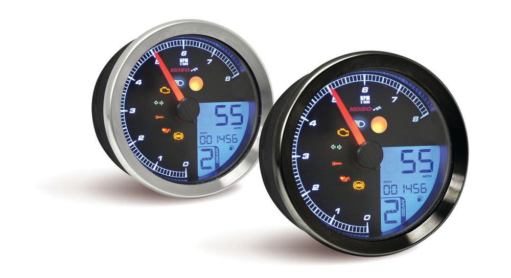 Instructions KOSO tachometer / speedometer suitable for Yamaha XV950/Bolt / Yamaha SCR950 with chrome