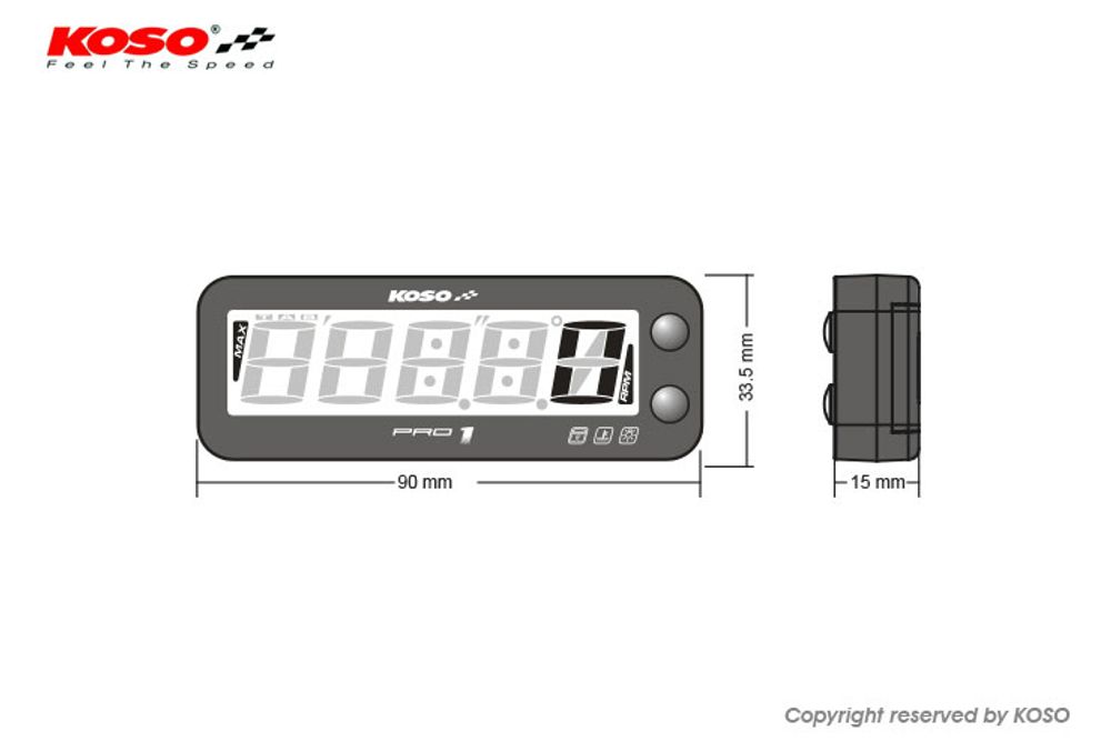 PRO-1 tachometer