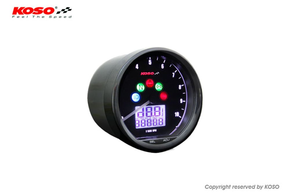 D64 Custom Style Multimeter black 10000 rpm with ABE/KBA