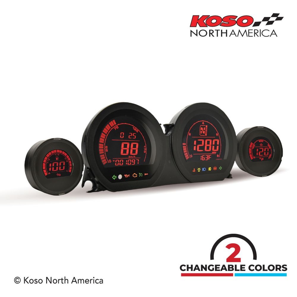 RF_Koso HD-03 Set fuer Harley Davidson 2014-2020 (bestehend aus 4 Instrumenten)