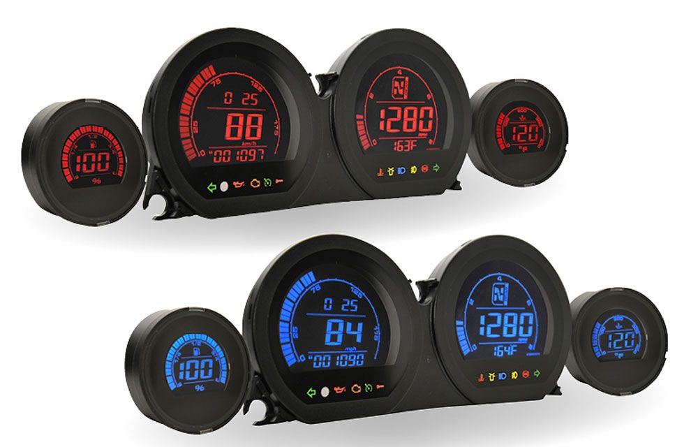 RF_Koso HD-03 Set fuer Harley Davidson 2014-2020 (bestehend aus 4 Instrumenten)
