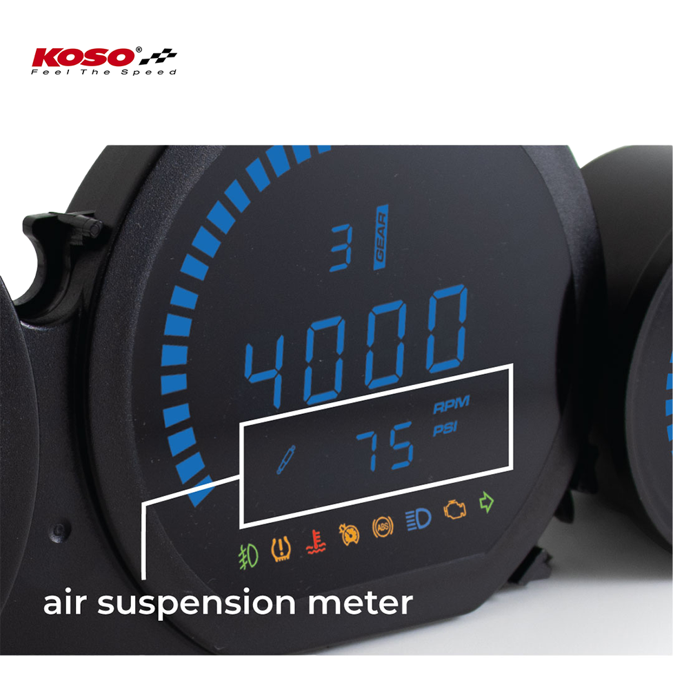 HD-06 passend für Harley Touring LED Instrument Kit für Modelle 2014-2021+ Blau Schwarz