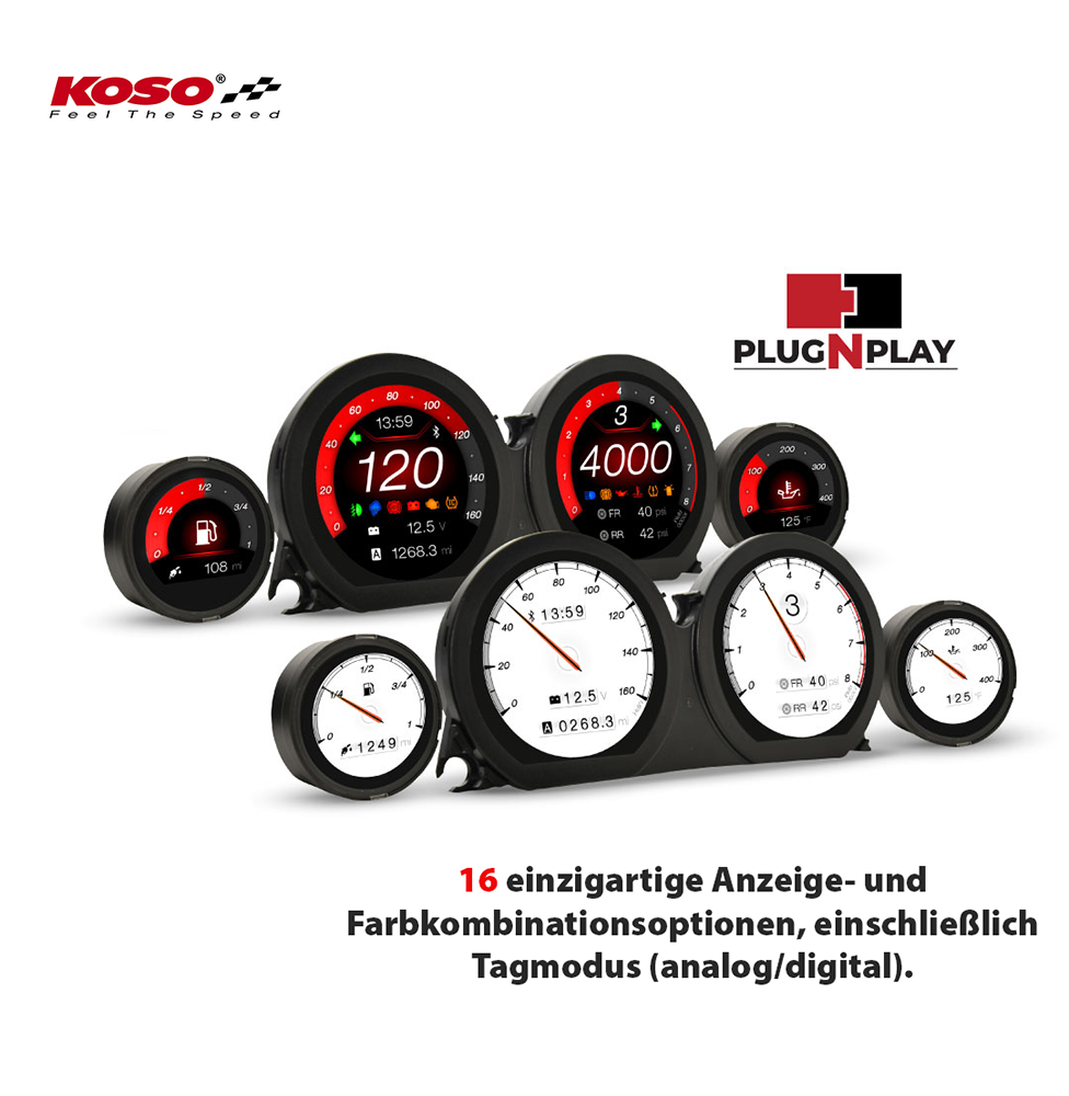 BA064930 TFT Instrument Set for Harley-Davidson® 2014-2023 