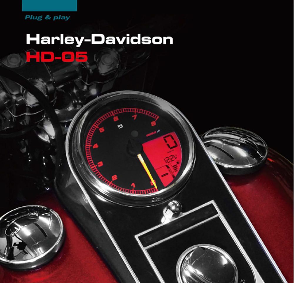 HD-05 Meter for Harley Davidson (2014+ models) silver rim