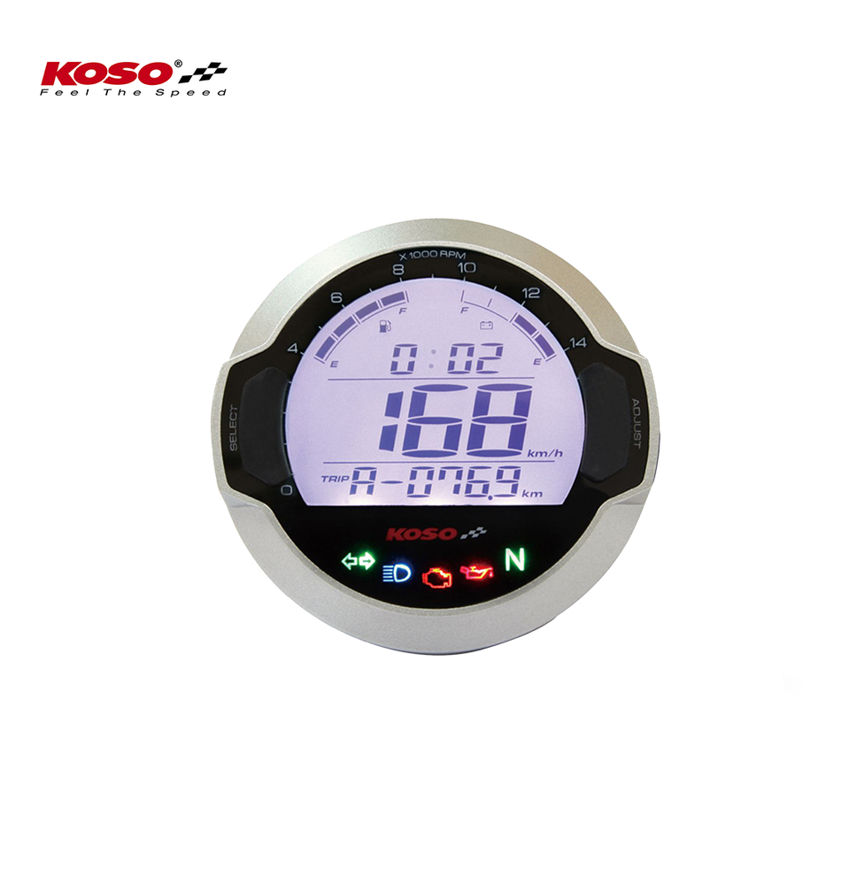 D64 DL-03SR speedometer &amp; tachometer + signal lights (LCD display) with ABE/KBA