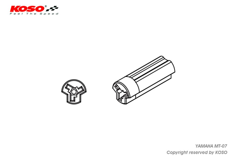 Indicator adapter cable (Yamaha MT-07)