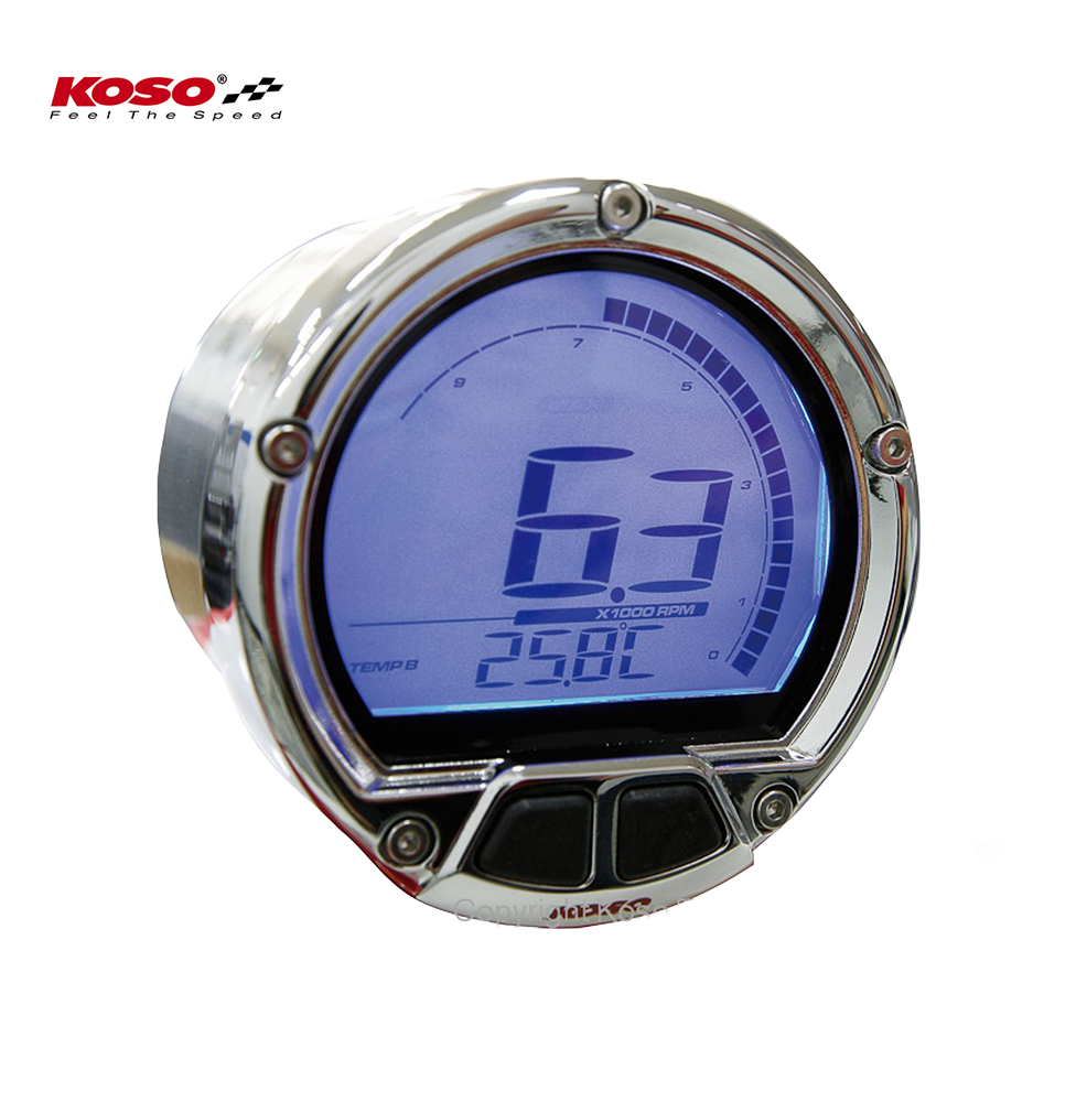 D55 DL-02R Drehzahlmesser/Thermometer (LCD Display, max 250 Grad C, max 20000 U/min)