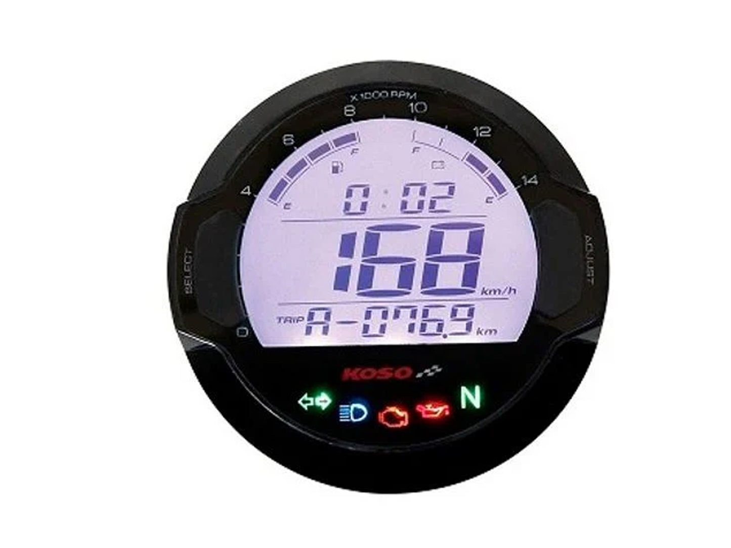 D64 DL-03SR speedometer &amp; tachometer + signal lights (LCD display) with ABE/KBA