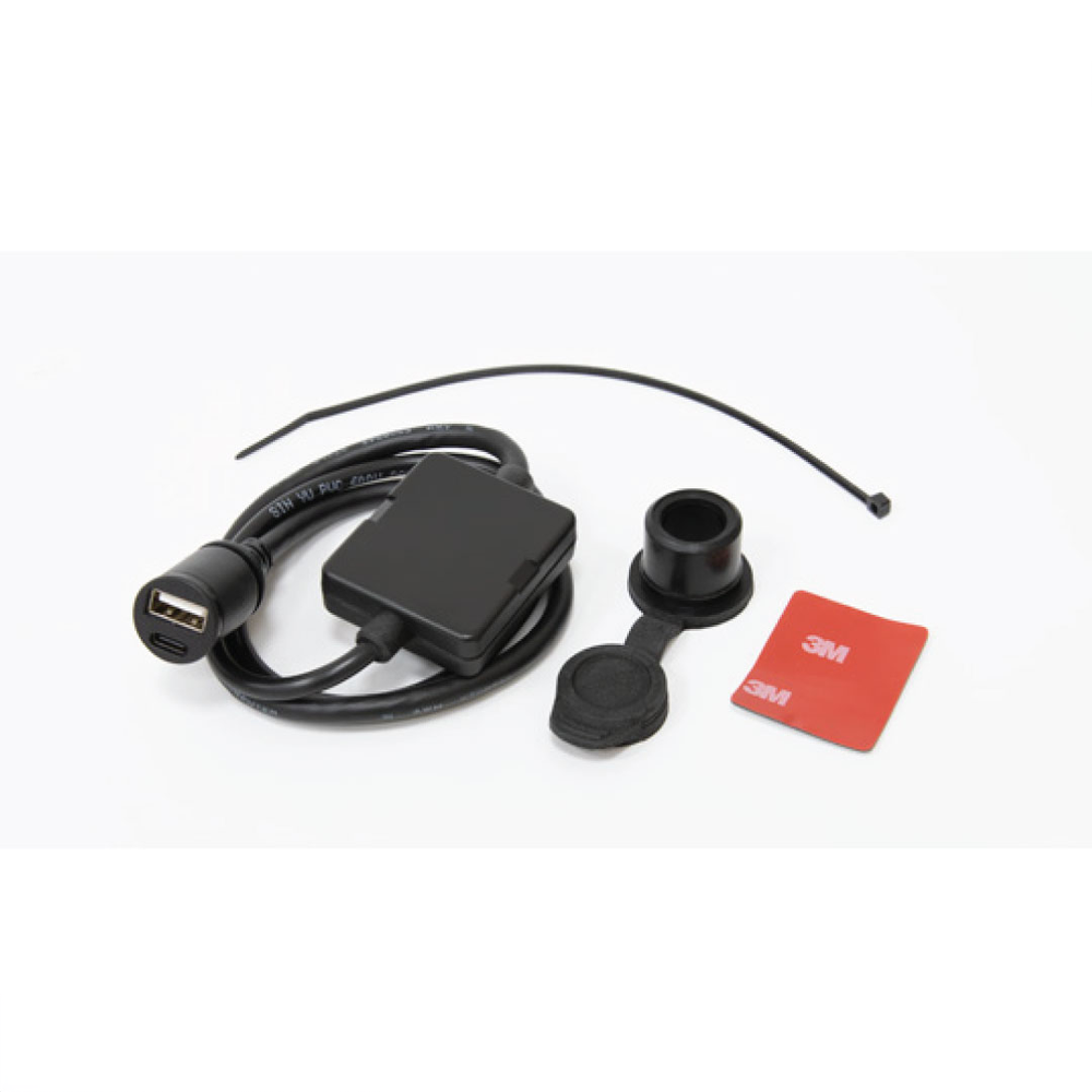 USB-Doppelladebuchse | Typ-C & Typ-A Adapter (Dual Quick Charge Funktion)