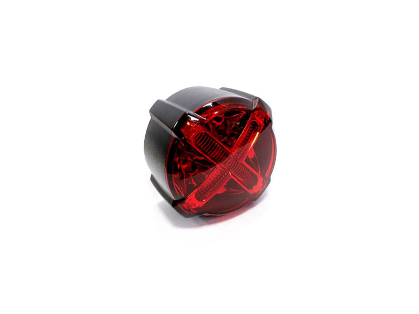 LED taillight with brake light function, GT-02 red glass E-tested 