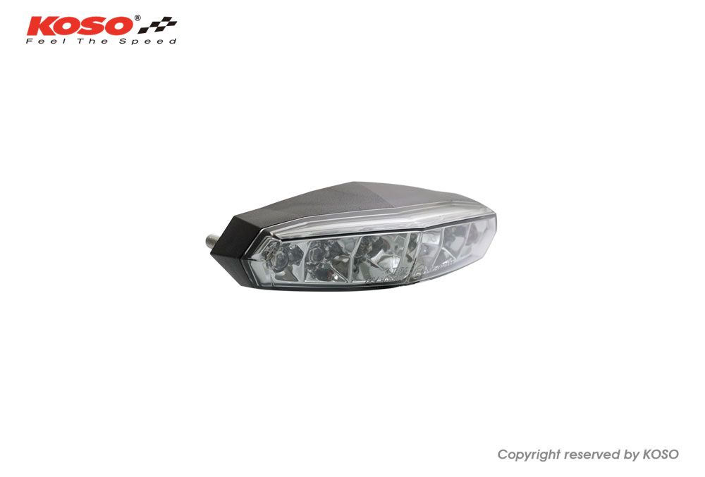 KOSO LED-Rücklicht mit Nummernschildbeleuchtung E-geprüft