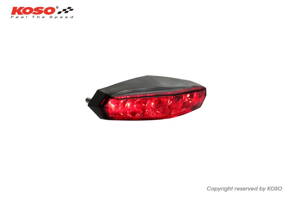 KOSO LED taillight with license plate lighting E-tested