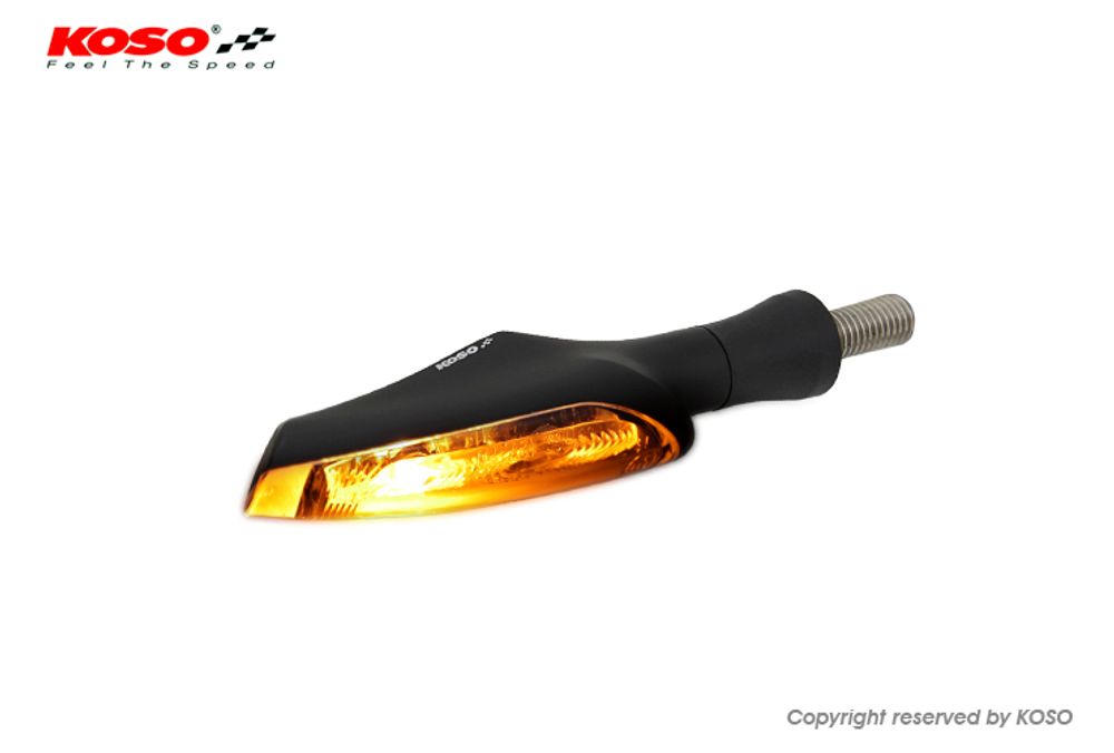 LED Blinker Infinity-R, schwarz, Rauchglas, Rueck- und Bremslicht E-geprüft