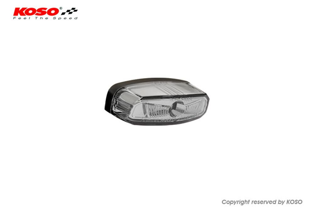High-power LED taillight HAWKEYE with license plate light, smoked glass