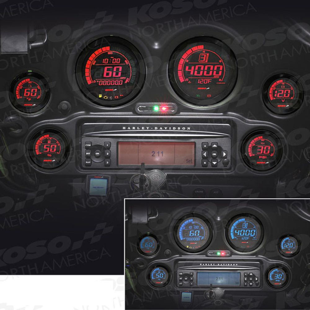 Koso HD-02 Set fuer Harley Davidson