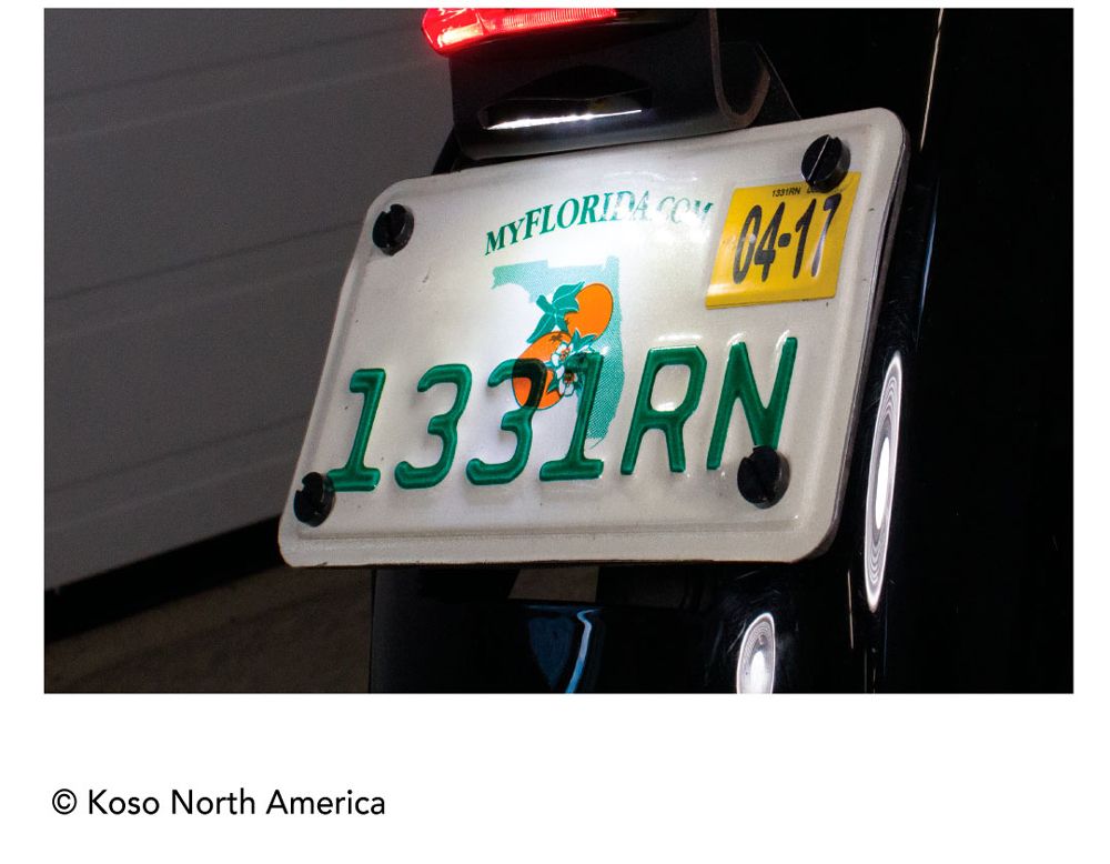LED license plate lighting SPEED II (with E-mark) - universally applicable - with E number
