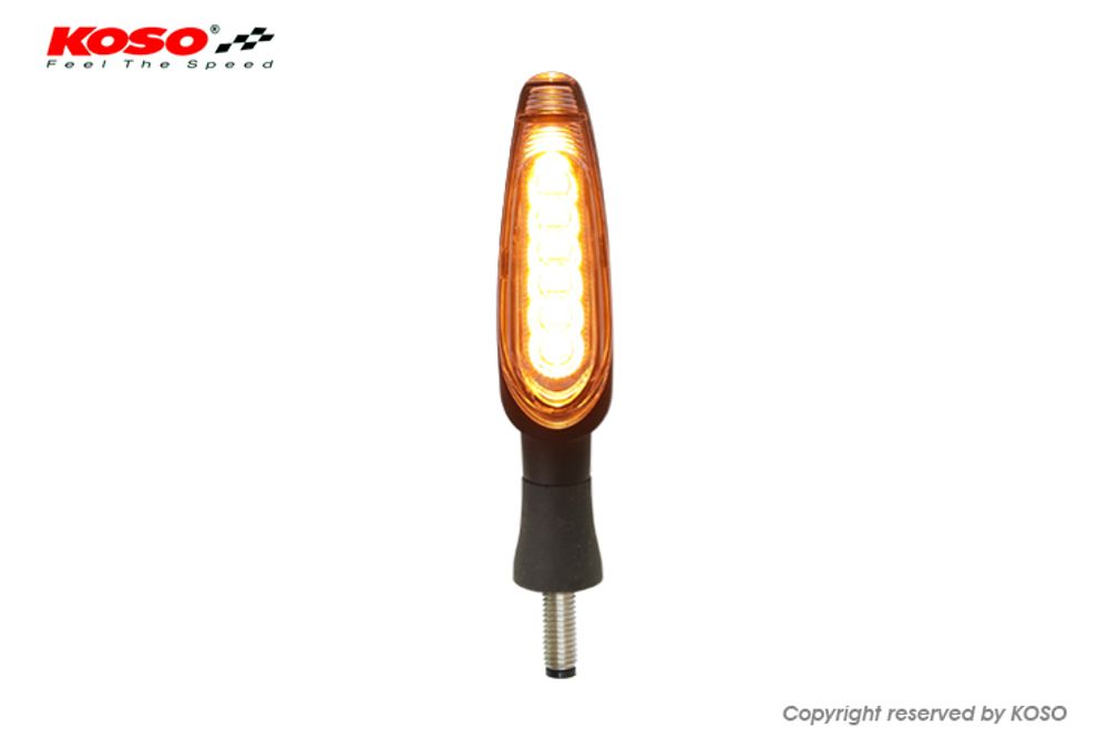 Koso Infinity-D LED Blinker E-geprüft mit Lauflichtfunktion