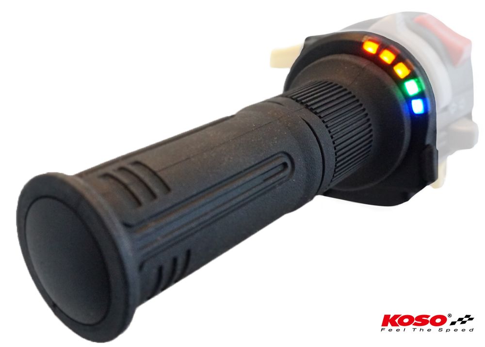 Heated grips 7/8 inch + 1 inch L=120mm K-Type switch - black + 10 cm