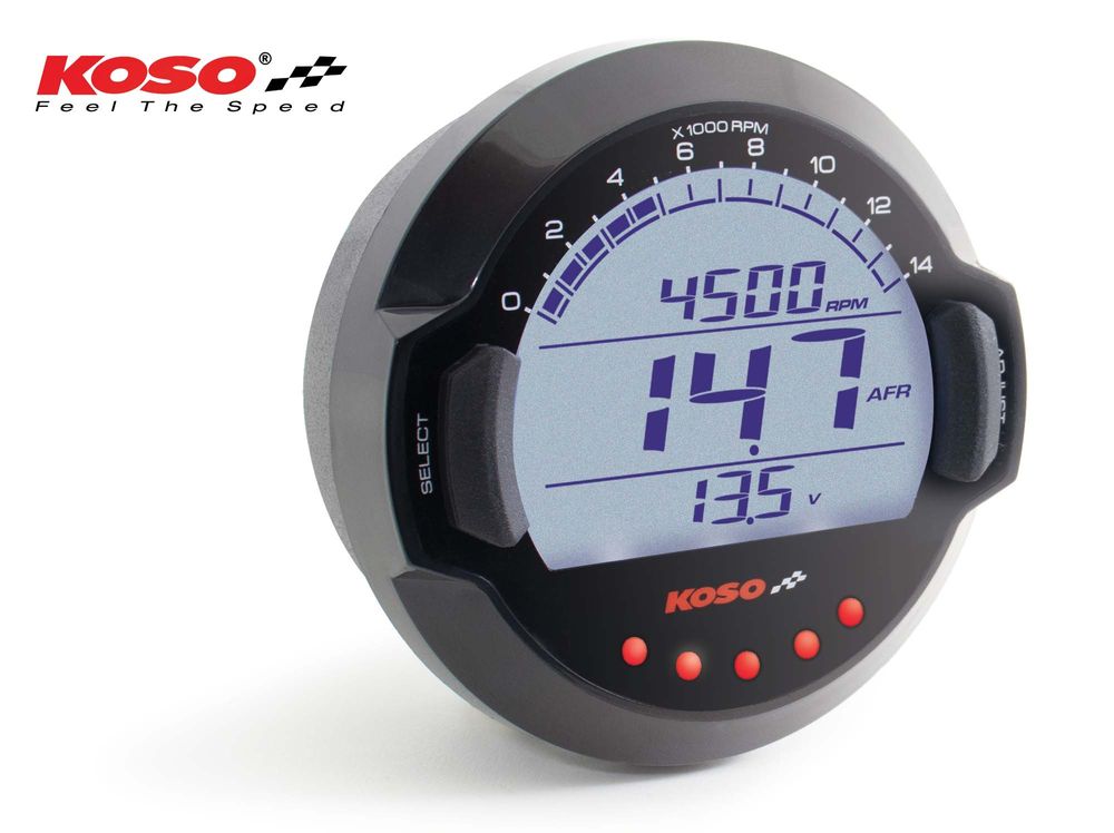 Koso DL-03A  Luft-Kraftstoff-Verhältnis Messgerät mit BOSCH® LSU 4.9 Sensor