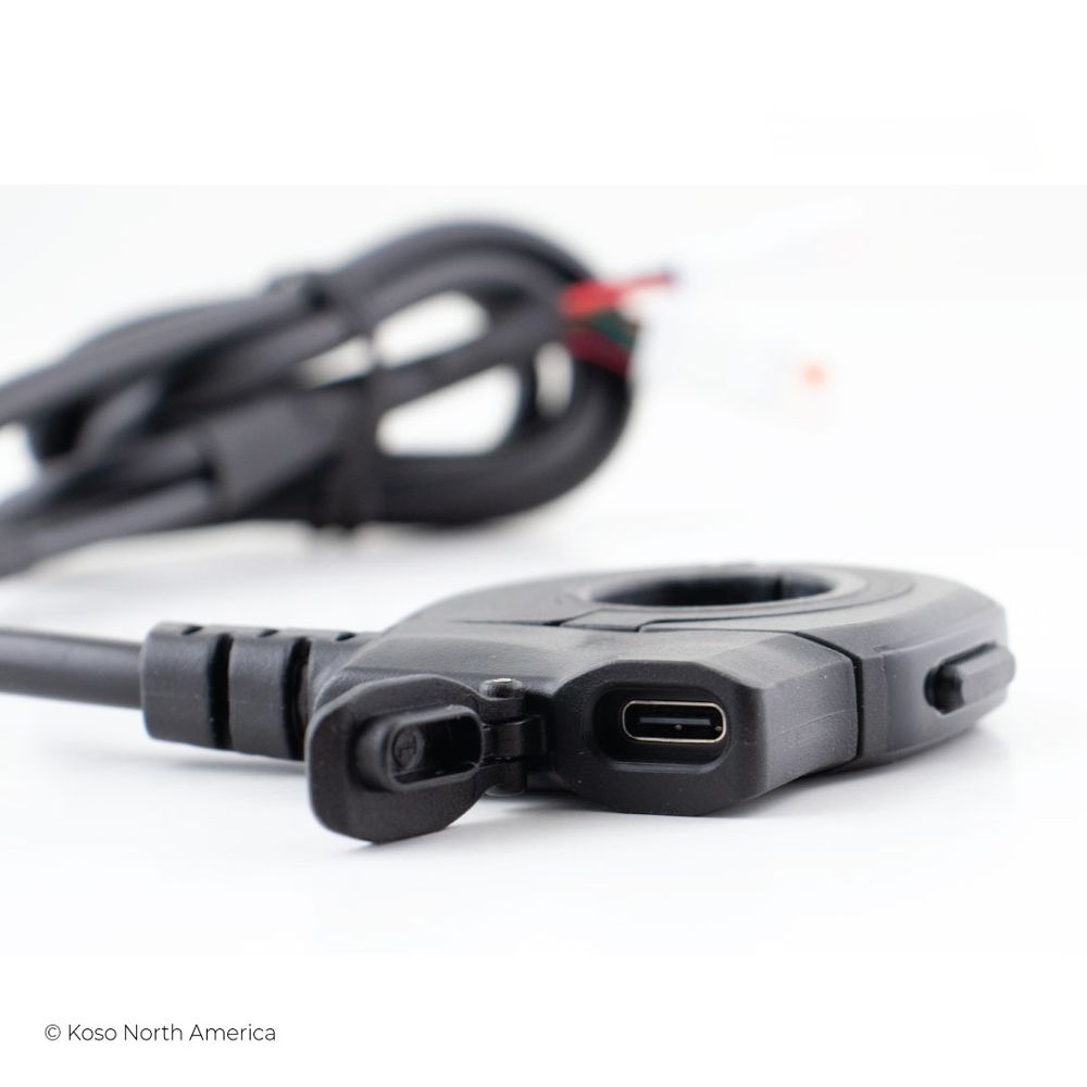 KOSO THUMB SWITCH WITH USB-C CHARGER port