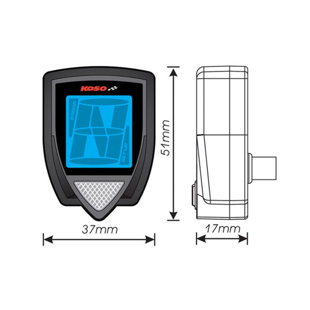 Installation instructions for gear indicator Gear Meter V2 motorcycle