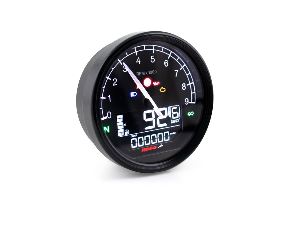 Koso D80 TNT-05 speedometer / tachometer Km/h, MPH ABE
