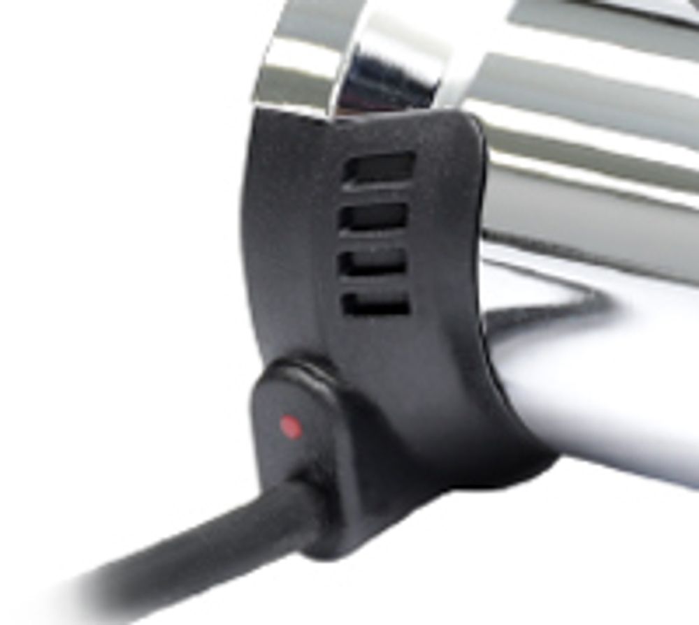 Titan heated grips 7/8 inch + 1 inch L=120mm with external switch - chrome 