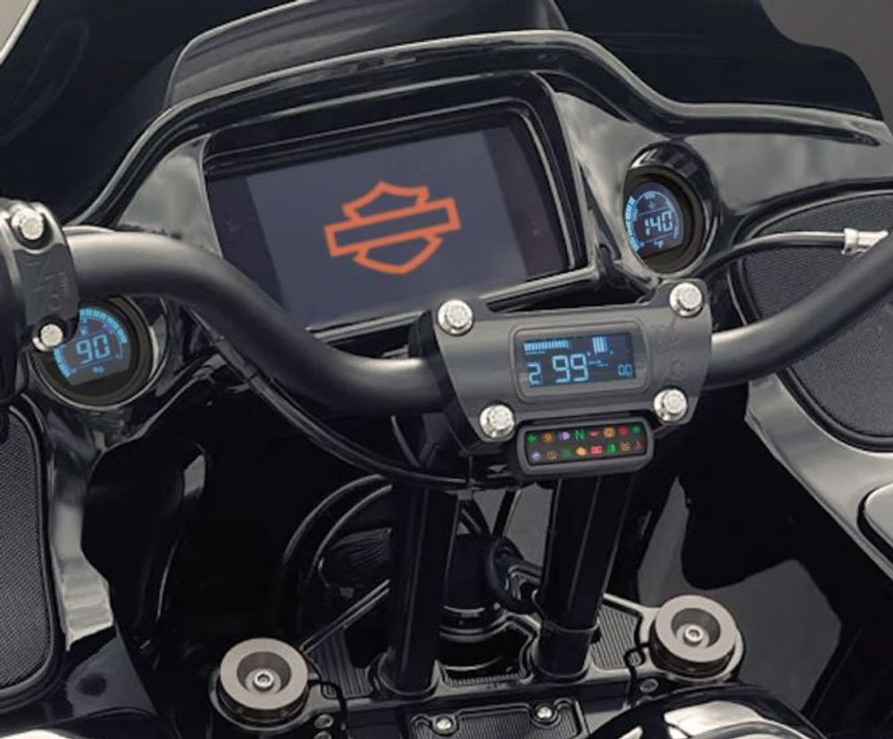 KOSO D2 Multifunktions Meter passend für HD Baggers 2014-2023