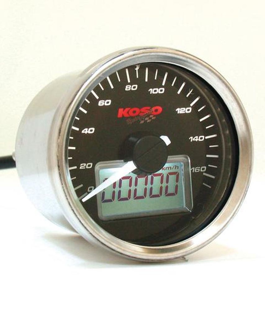 Instructions for D55 GP Style Speedometer (max 160 km/h, black, white illuminated)