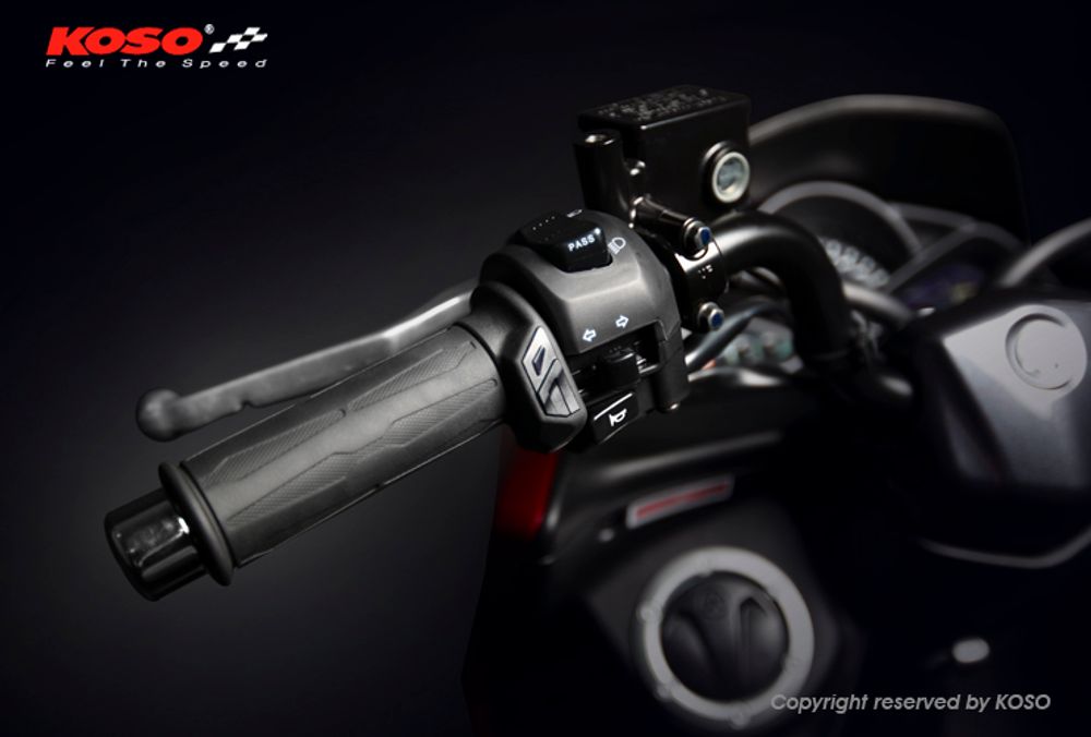 Apollo heated grip for ATV/Snowmobile for 7/8 + 7/8 handlebar length 130mm