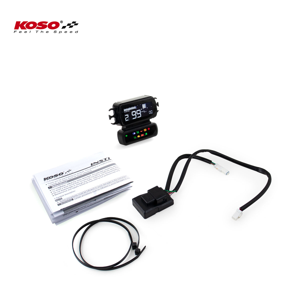 Koso D2 multifunction meter suitable for HD® 2014-2017 Dyna, Softail, 883