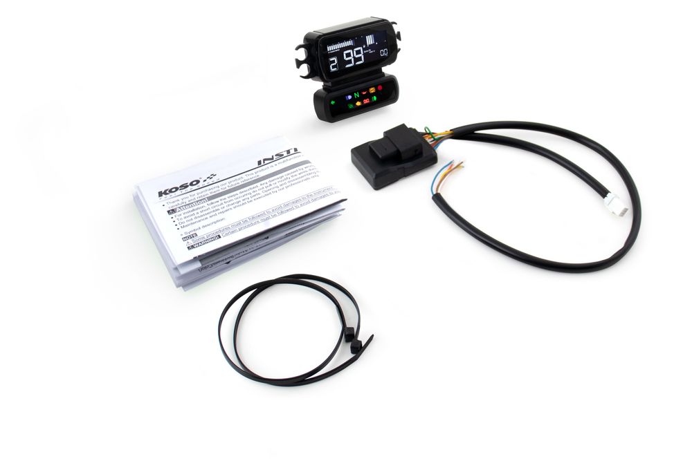 Koso D2 multifunction meter suitable for HD® 2004-2013 Dyna, Softail, 883