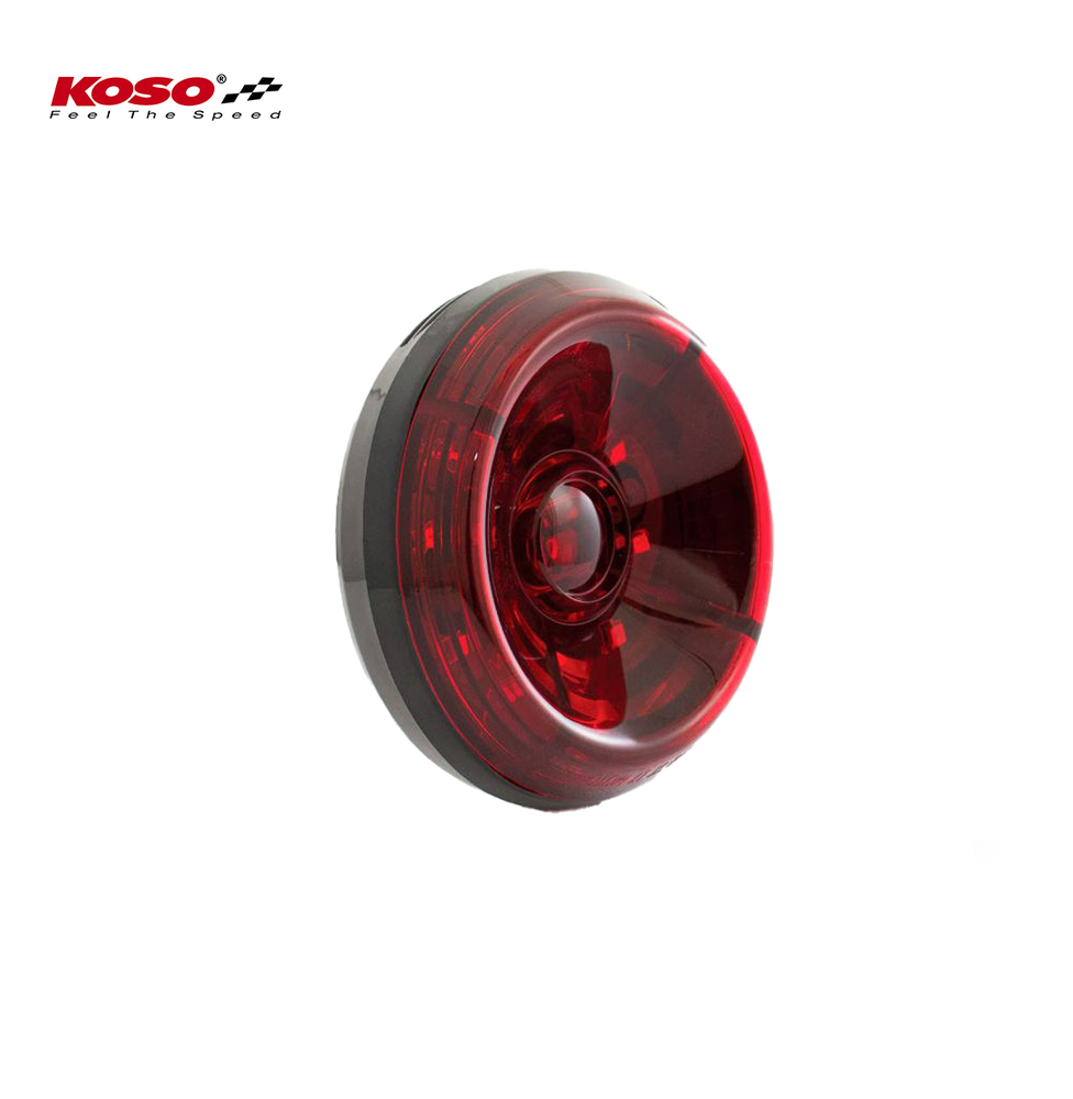 High-Power LED Rücklicht SOLAR (rotes Glas)
