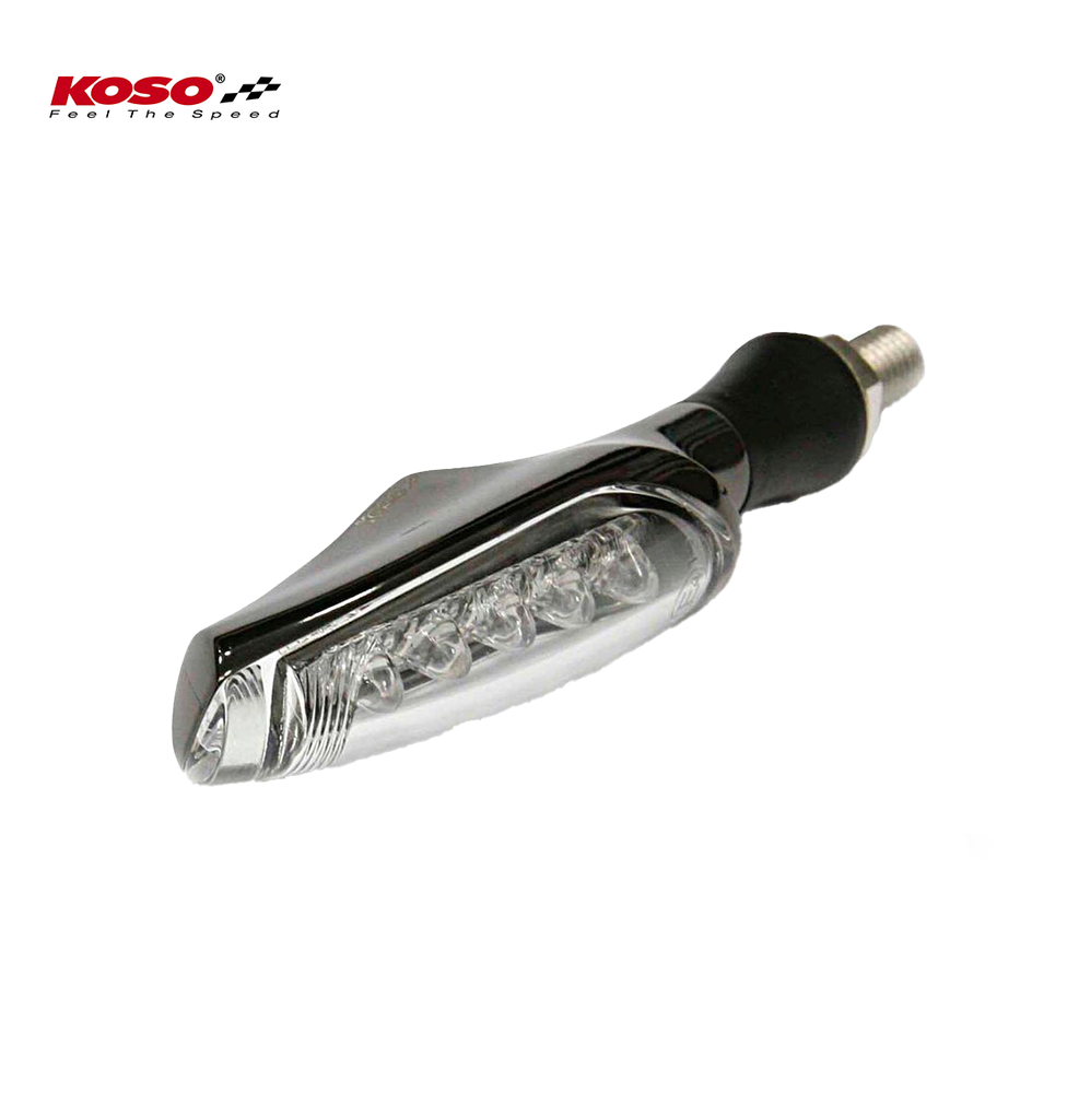 KOSO LED Blinker unlimited, schwarz matt E-geprüft