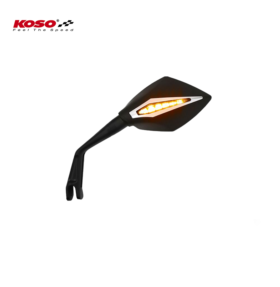 BLADE style mirror (right side) with integrated running light indicator 