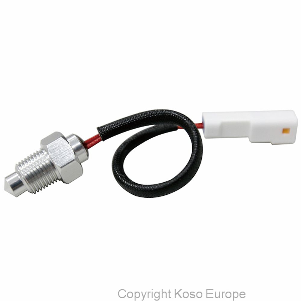 Temperature sensor M10xP1.0 (250 degrees c, white plug)